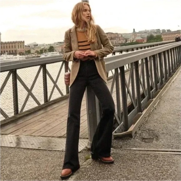 Madewell The Perfect Vintage Flare Jeans  In Sherborn Wash black Size 31 - Picture 1 of 11